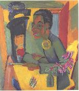 Ernst Ludwig Kirchner The painter - selfportrait France oil painting artist